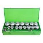 METAL CASE WITH 22 PIECES OF 1"  HEXAGON AUTOCLAVE - ZINC FINISH
