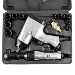 16 PIECES AIR WRENCH AND RATCHET SET