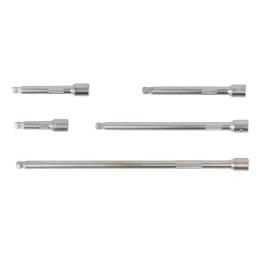5 PIECES 1/4" EXTENSION BAR WITH BALL END SET 