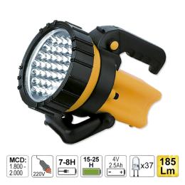 37 LED HAND LAMP WITH SWIVEL HANDLE AND HOLDER