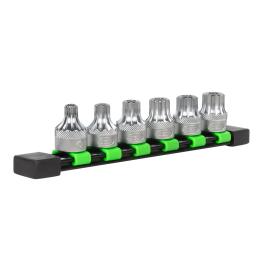 SET OF 6 PIECES - 1/2" TAMPER-PROOF 12-POINT XZN BIT SOCKETS